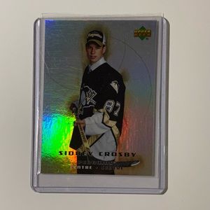 SIDNEY CROSBY UPPER DECK MCDONALDS FOIL ROOKIE HOCKEY CARD 2005